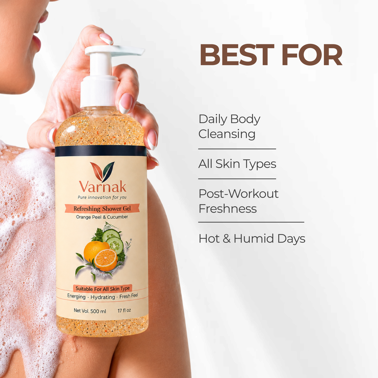 Varnak Orange & Cucumber Shower Gel